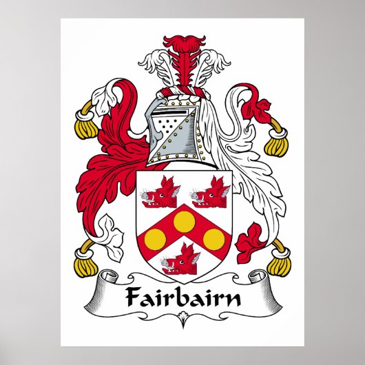 Fairbairn Family Crest Poster (Voorkant)