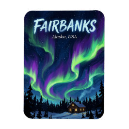 Fairbanks Alaska Ansichtkaart Magneet