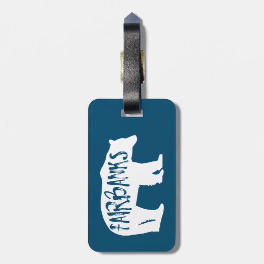 Fairbanks Alaska Beer Bagagelabel (Achterkant verticaal)