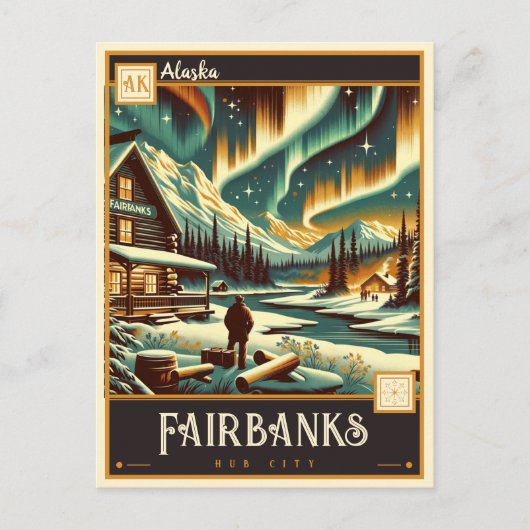 Fairbanks, Alaska |  Briefkaart (Voorkant)