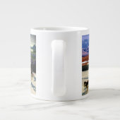 Fairbanks, Alaska Collage Grote Koffiekop (Achterkant)