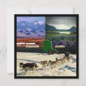 Fairbanks Alaska Fotocollage Housewarming Kaart (Voorkant)