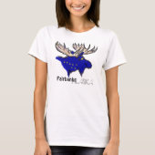 Fairbanks Alaska lokale vlagdames t-shirt (Voorkant)