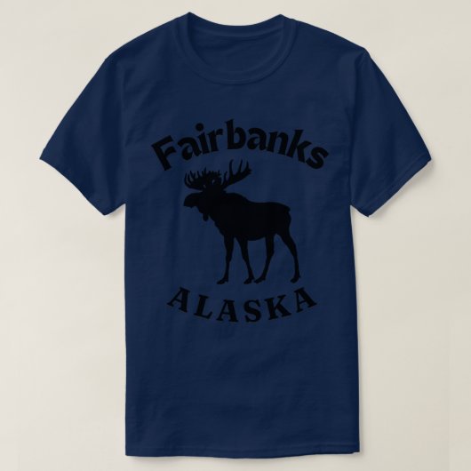 Fairbanks Alaska Moose T-shirt (Design voorkant)