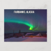 Fairbanks Alaska Northern Lights Briefkaart (Voorkant)