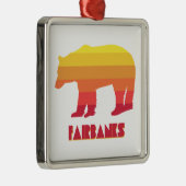 Fairbanks Alaska Rainbow Beer Metalen Ornament (Rechts)