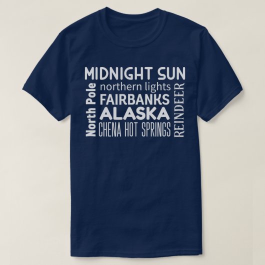 Fairbanks Alaska T-shirt (Design voorkant)