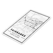 Fairbanks Alaska USA City Travel City Map Magneet (Linkerzijde)