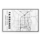 Fairbanks Alaska USA City Travel City Map Magneet (Horizontaal)
