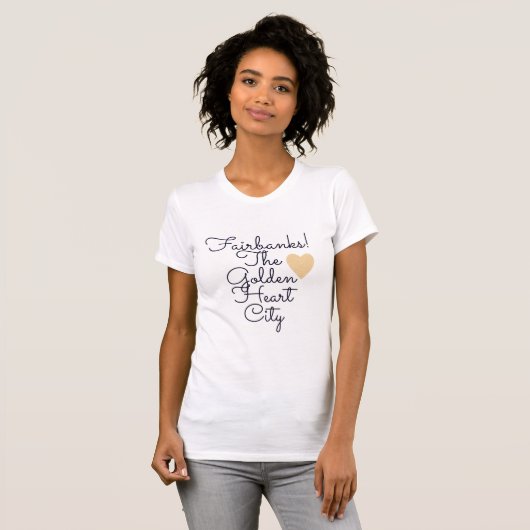 Fairbanks Golden Heart City T-shirt (Voorkant volledig)