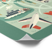 Fairbanks Kaart Poster (Hoek)