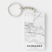Fairbanks Map Sleutelhanger (Voorkant)