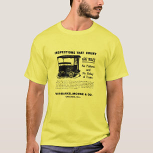 Fairbanks Morse Track Inspection Motor Car 1907 T-shirt
