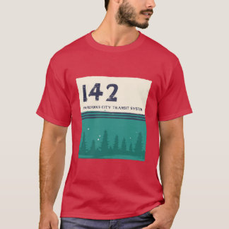Fairbanks stadsvervoersysteem Magic Bus 142ype Des T-shirt