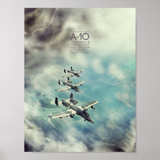 Fairchild Republic A-10 Thunderbolt II poster (Voorkant)
