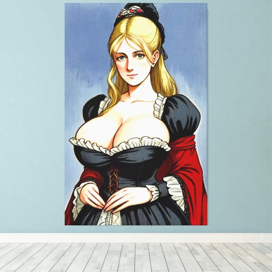 Faire Maiden 10 Canvas Afdruk (Insitu (Houten vloer))