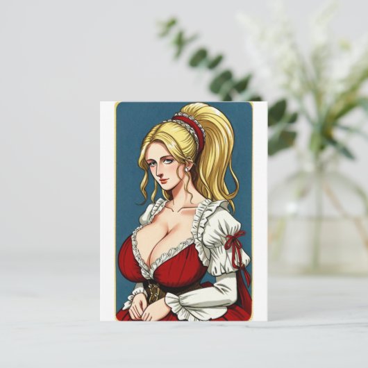 Faire Maiden 6 Briefkaart (Staand voorkant)