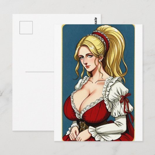 Faire Maiden 6 Briefkaart (Voorkant / Achterkant)