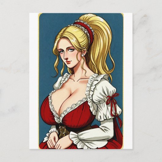 Faire Maiden 6 Briefkaart (Voorkant)