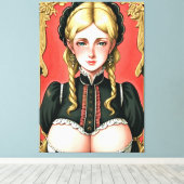 Faire Maiden 7 Canvas Afdruk (Insitu (Houten vloer))