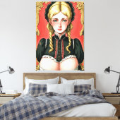 Faire Maiden 7 Canvas Afdruk (Insitu (Slaapkamer))