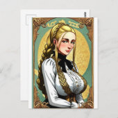 Faire Maiden 8 Briefkaart (Voorkant / Achterkant)