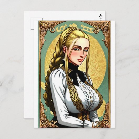 Faire Maiden 8 Briefkaart (Voorkant / Achterkant)