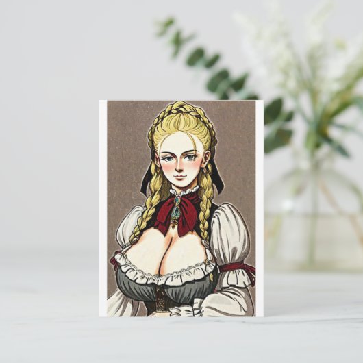 Faire Maiden 9 Briefkaart (Staand voorkant)