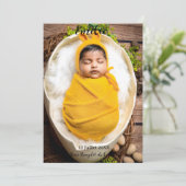 Faire part de naissance belle d'amour aankondiging (Staand voorkant)