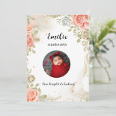 Faire part de naissance belle d'amour aankondiging (Staand voorkant)