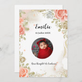 Faire part de naissance belle d'amour aankondiging (Voorkant / Achterkant)