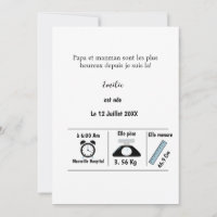 Faire part de naissance belle d'amour