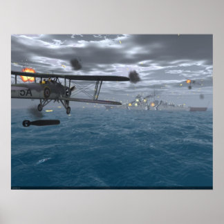 Fairey Szwaardfish - Roze de Bismarck Poster