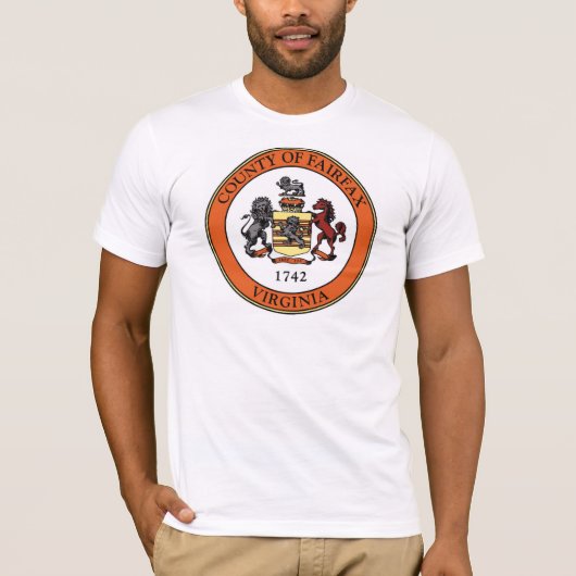 Fairfax County, Virginia T-shirt (Voorkant)