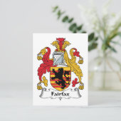 Fairfax Family Crest Briefkaart (Staand voorkant)