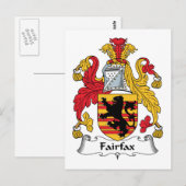 Fairfax Family Crest Briefkaart (Voorkant / Achterkant)