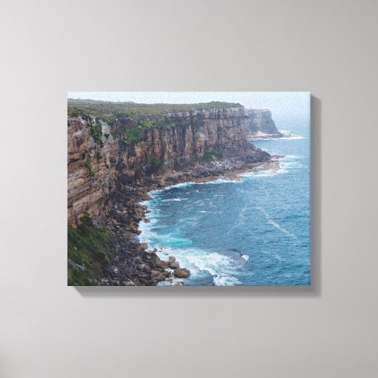 Fairfax Lookout in North Head Manly Canvas Afdruk (Voorkant)