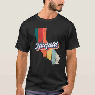 Fairfield City Retro  Hometown California T-shirt