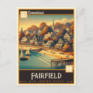 Fairfield, Connecticut    Briefkaart