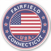 Fairfield Connecticut, Fairfield Sticker (Voorkant)