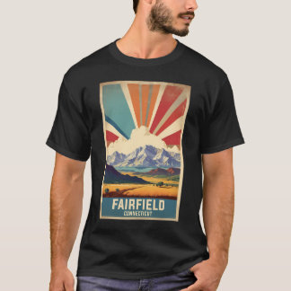 Fairfield Connecticut USA Vintage Reizen Toerisme T-shirt