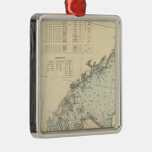 Fairfield County Connecticut, Long Island NY Metalen Ornament (Rechts)