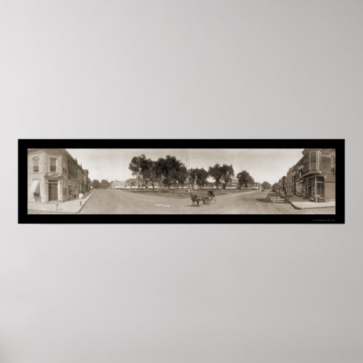 Fairfield, IA Foto 1907 Poster (Voorkant)