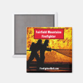 Fairfield Mountains Firefighter Magnet (Voorkant / Achterkant)