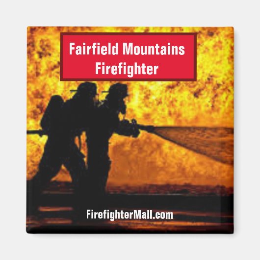 Fairfield Mountains Firefighter Magnet (Voorkant)
