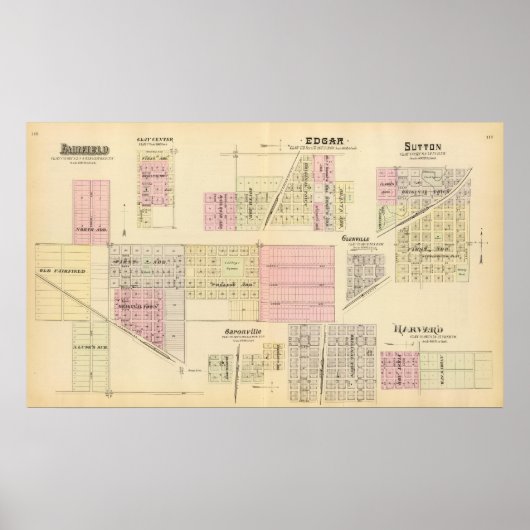 Fairfield, Nebraska Poster (Voorkant)