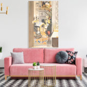 Fairfield Porter - DE KERSTBOOM 1971 Canvas Afdruk (Insitu (Woonkamer))