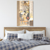 Fairfield Porter - DE KERSTBOOM 1971 Canvas Afdruk (Insitu (Slaapkamer))