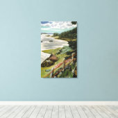 Fairfield Porter - RED CABLES 1940 Canvas Afdruk (Insitu (Houten vloer))