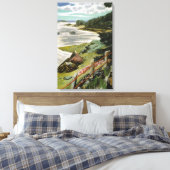 Fairfield Porter - RED CABLES 1940 Canvas Afdruk (Insitu (Slaapkamer))